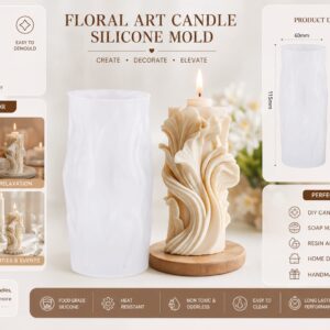Ocean waves resin candle mold.