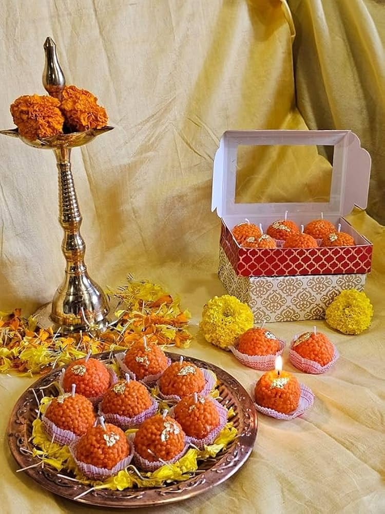 Round motichoor Laddu Candle Mold - Image 2